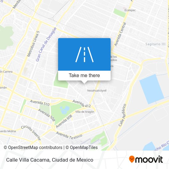 Mapa de Calle Villa Cacama