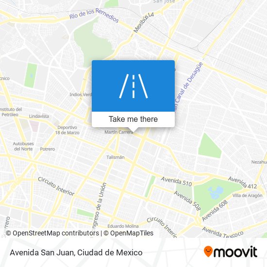 Avenida San Juan map