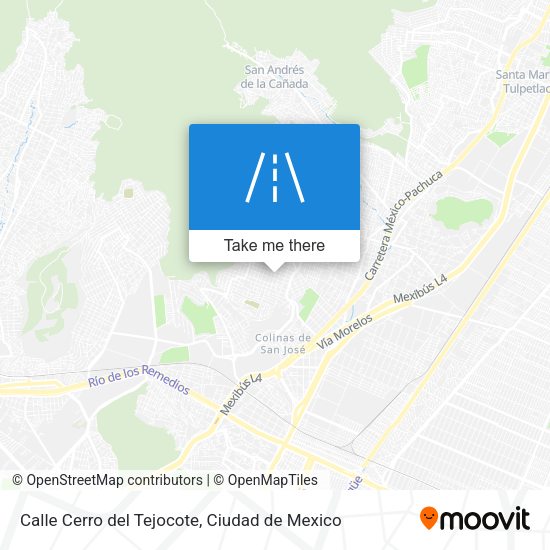 Calle Cerro del Tejocote map