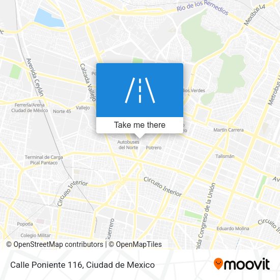 Calle Poniente 116 map