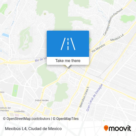 Mexibús L4 map
