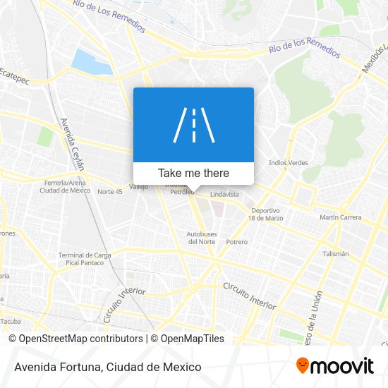 Avenida Fortuna map