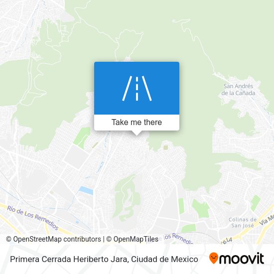 Primera Cerrada Heriberto Jara map