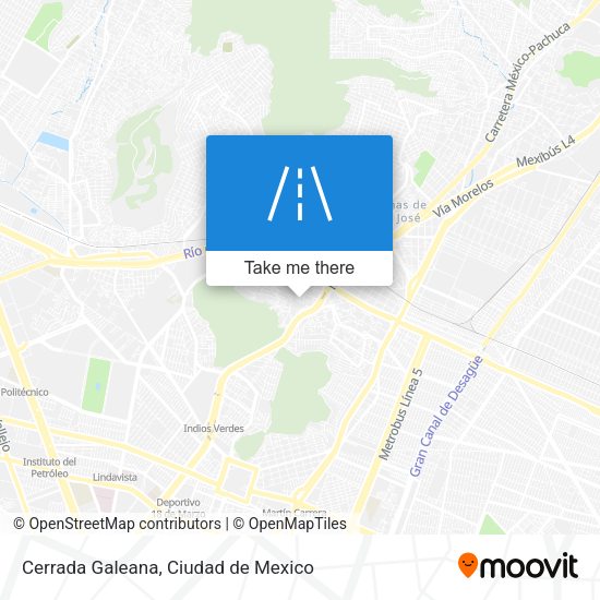 Mapa de Cerrada Galeana