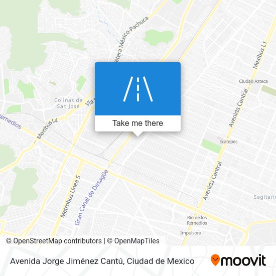 Avenida Jorge Jiménez Cantú map