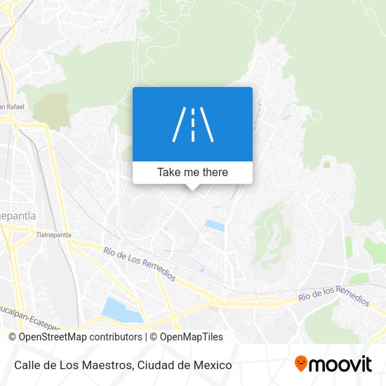 Mapa de Calle de Los Maestros