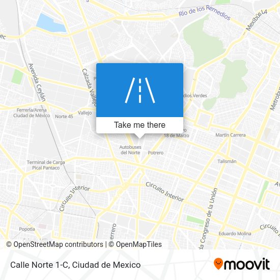 Calle Norte 1-C map
