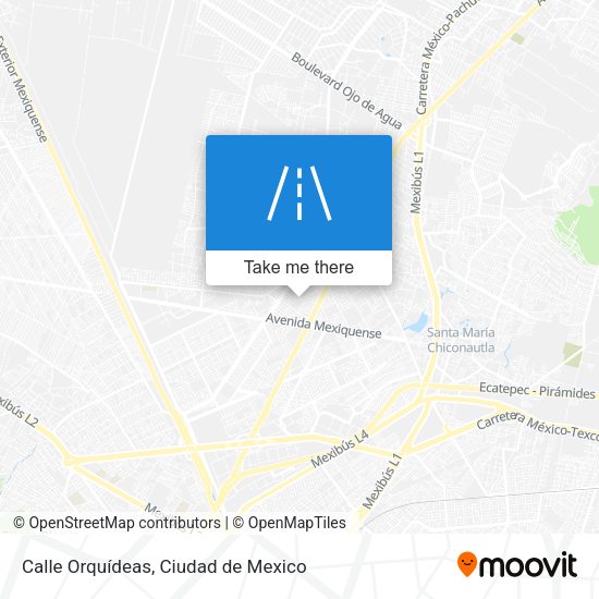 Calle Orquídeas map