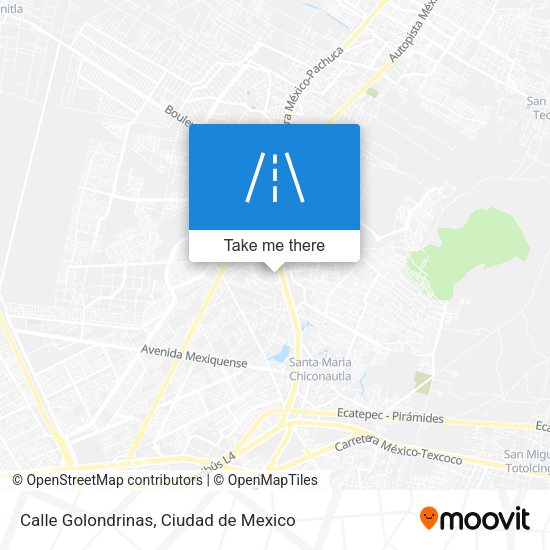 Mapa de Calle Golondrinas