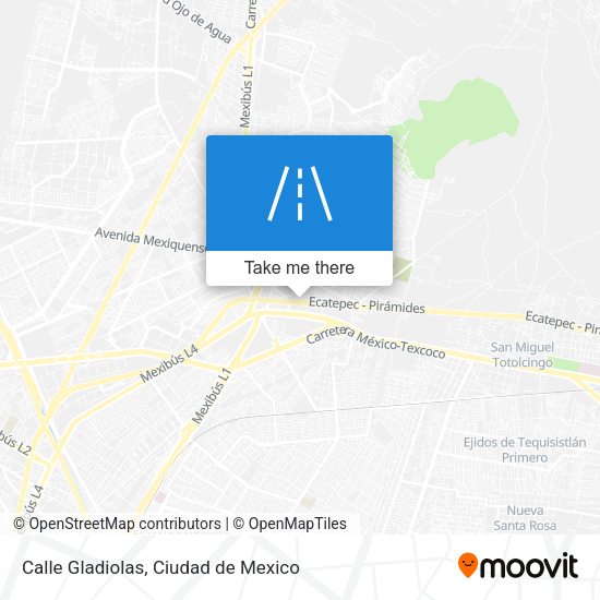 Mapa de Calle Gladiolas