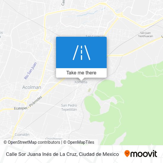 Calle Sor Juana Inés de La Cruz map