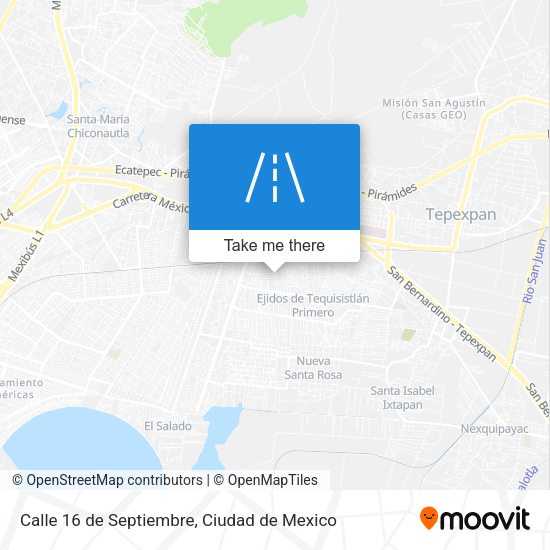 Mapa de Calle 16 de Septiembre
