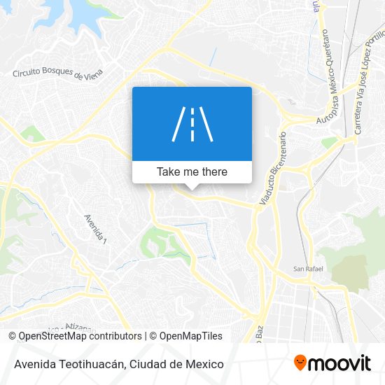 Avenida Teotihuacán map