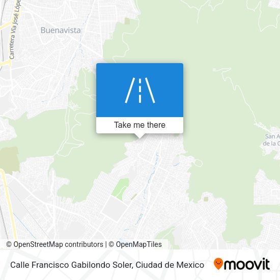 Calle Francisco Gabilondo Soler map