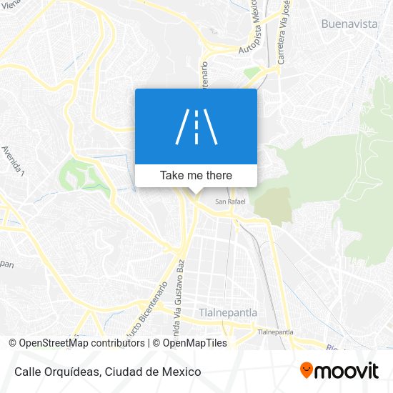 Mapa de Calle Orquídeas