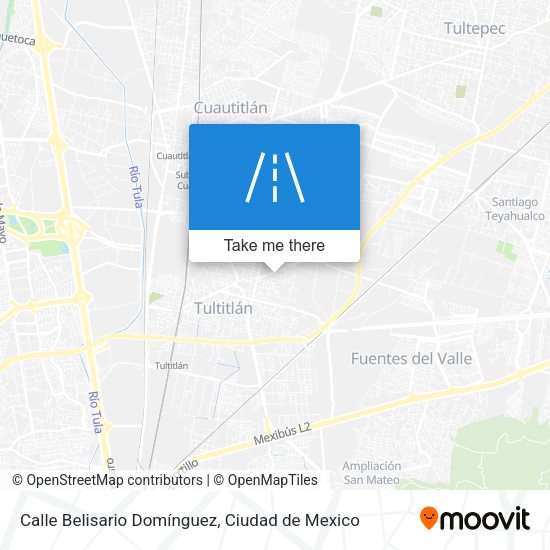 Mapa de Calle Belisario Domínguez