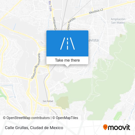 Calle Grullas map