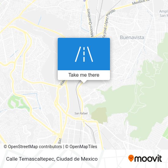 Mapa de Calle Temascaltepec