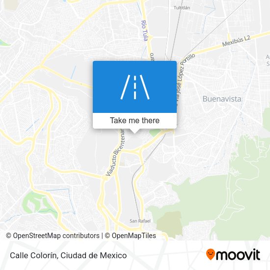 Calle Colorín map