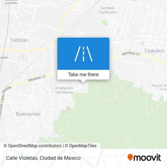 Calle Violetas map