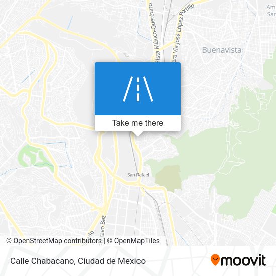 Mapa de Calle Chabacano