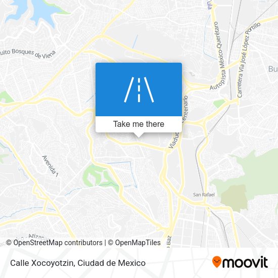 Calle Xocoyotzin map