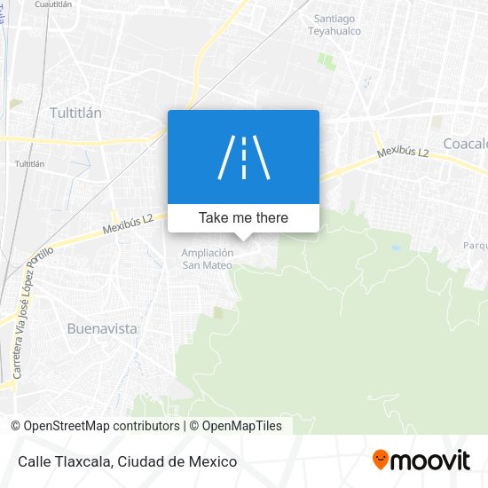 Calle Tlaxcala map