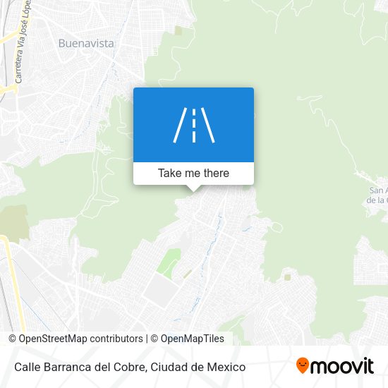 Mapa de Calle Barranca del Cobre