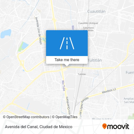 Avenida del Canal map
