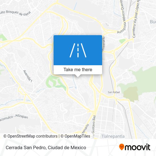 Cerrada San Pedro map