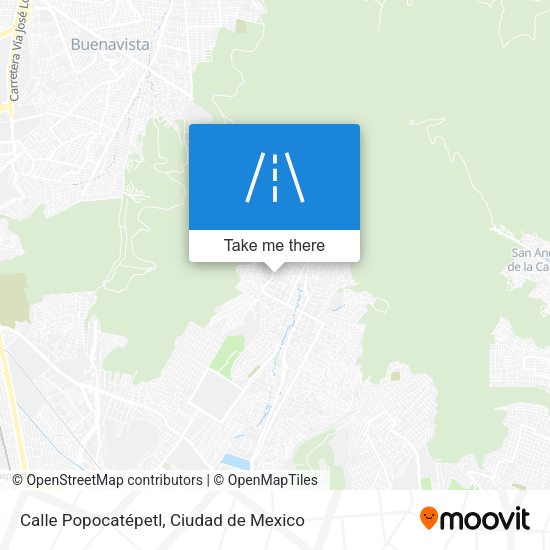 Mapa de Calle Popocatépetl