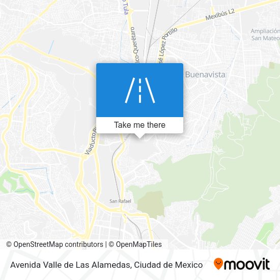 Avenida Valle de Las Alamedas map