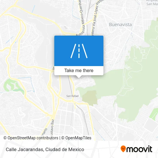 Calle Jacarandas map