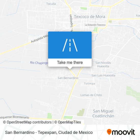 Mapa de San Bernardino - Tepexpan