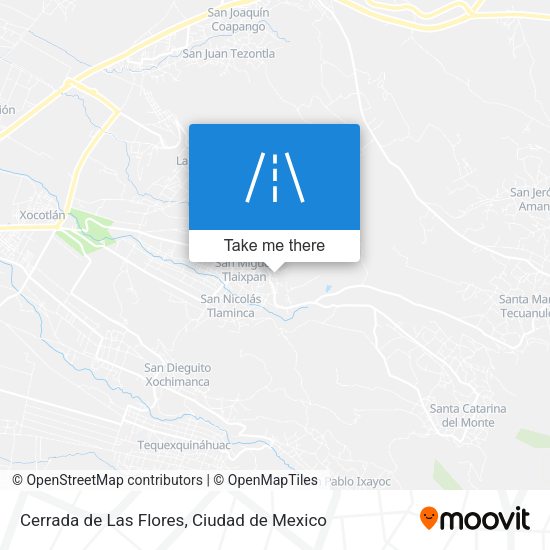 Cerrada de Las Flores map