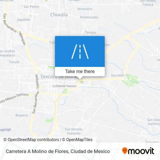 Carretera A Molino de Flores map