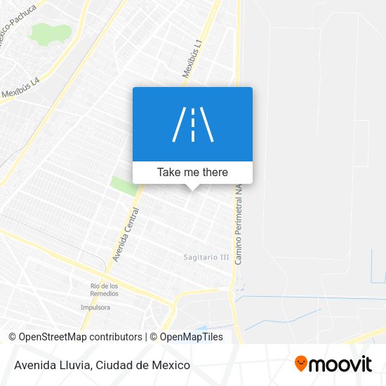 Avenida Lluvia map