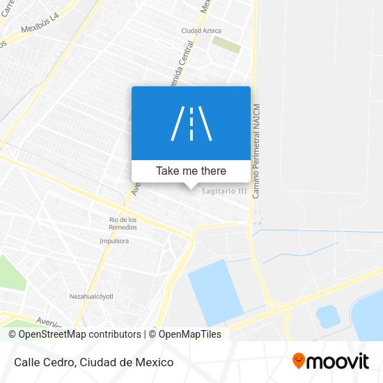Mapa de Calle Cedro