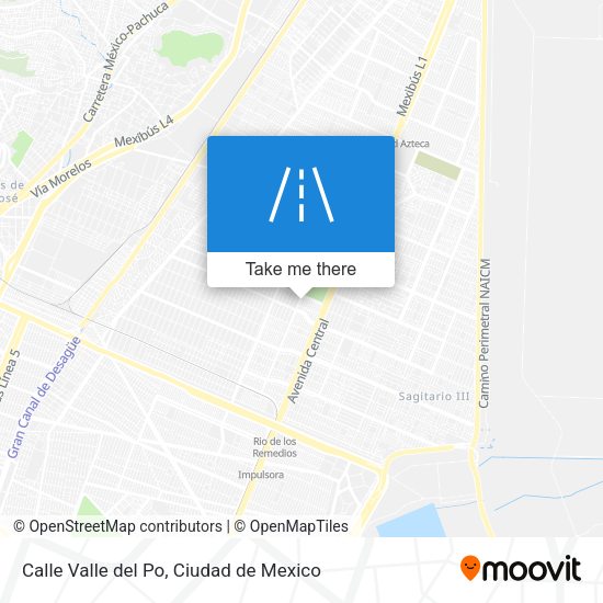 Calle Valle del Po map