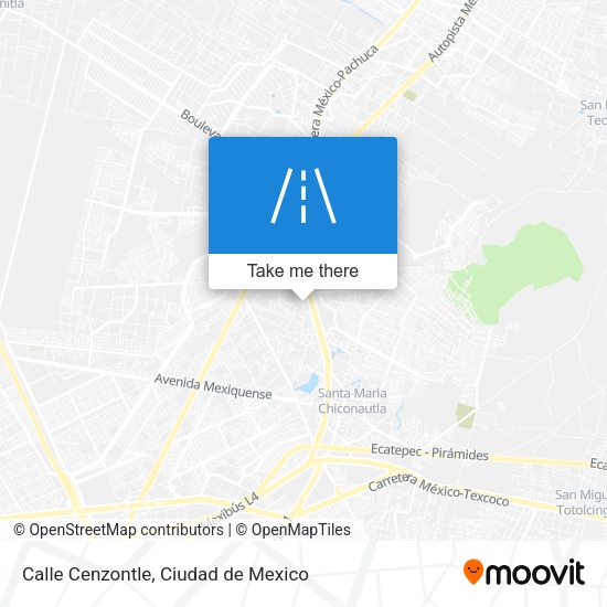 Mapa de Calle Cenzontle