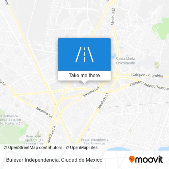 Mapa de Bulevar Independencia