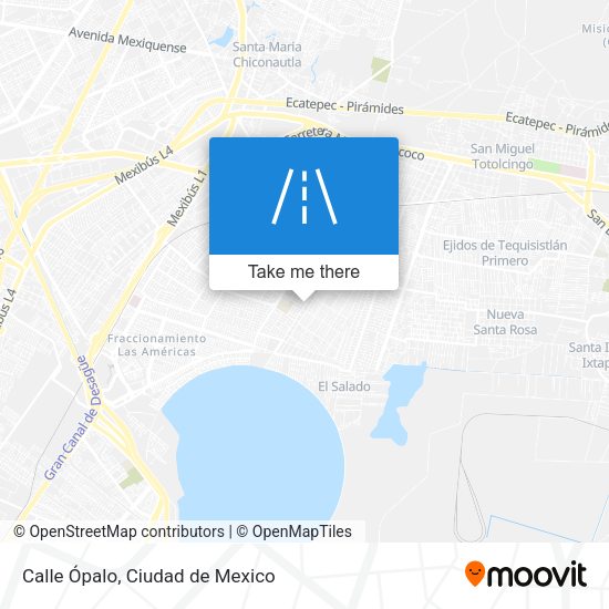 Mapa de Calle Ópalo