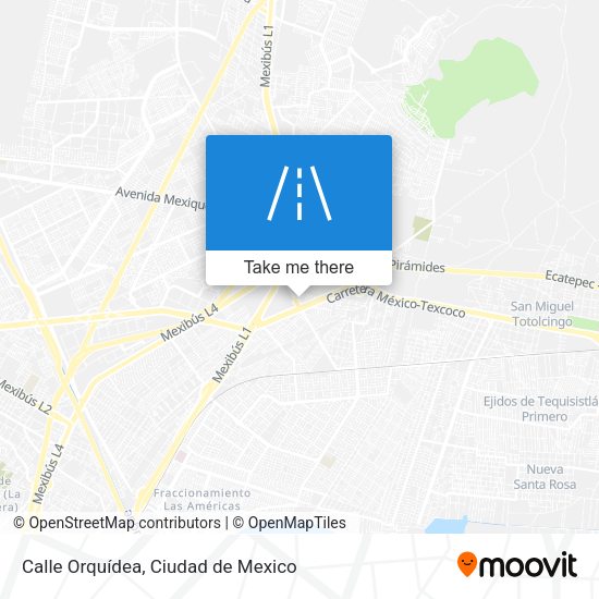 Mapa de Calle Orquídea