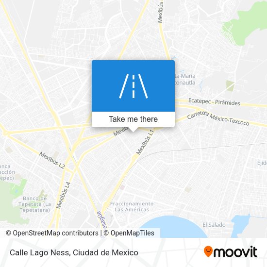 Mapa de Calle Lago Ness