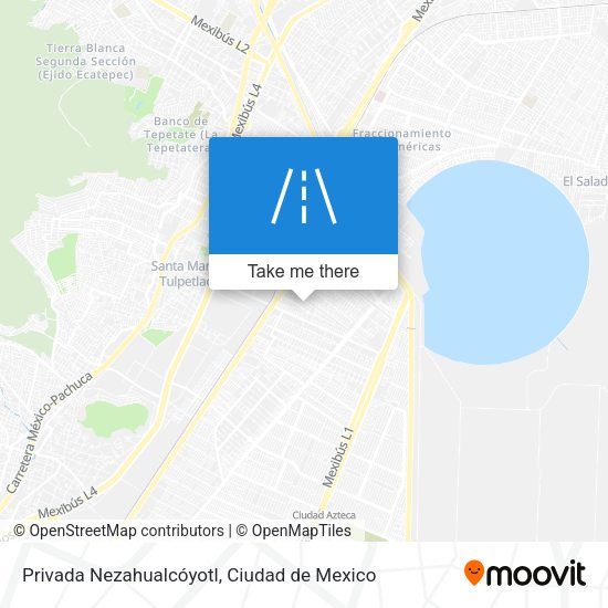 Mapa de Privada Nezahualcóyotl