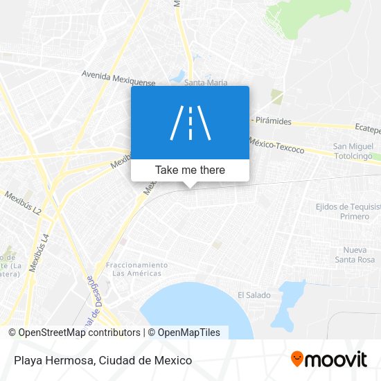 Mapa de Playa Hermosa