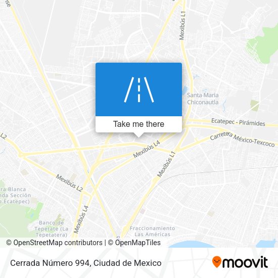 Cerrada Número 994 map