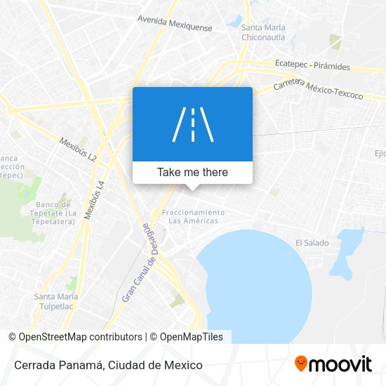 Cerrada Panamá map