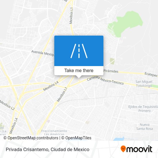 Privada Crisantemo map