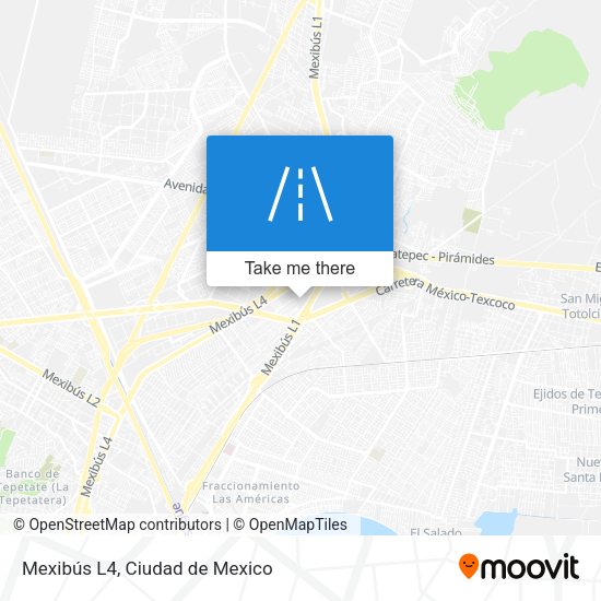 Mapa de Mexibús L4